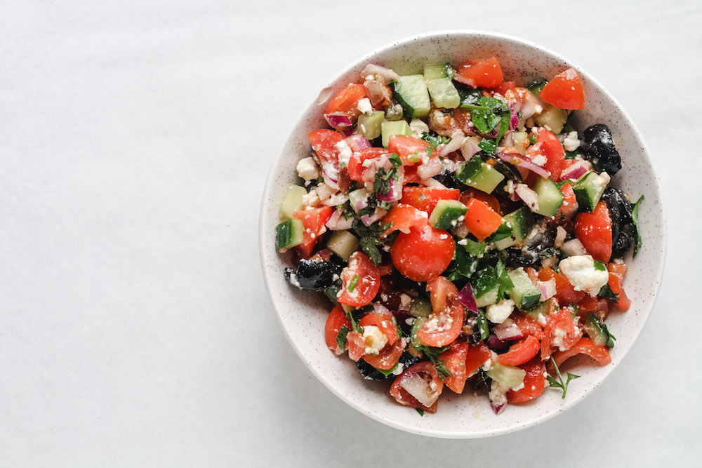 Simple Greek Salad - Veg Power
