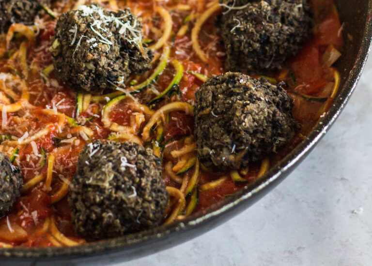 Steve's Veggie "Meatballs" & Courgetti Veg Power