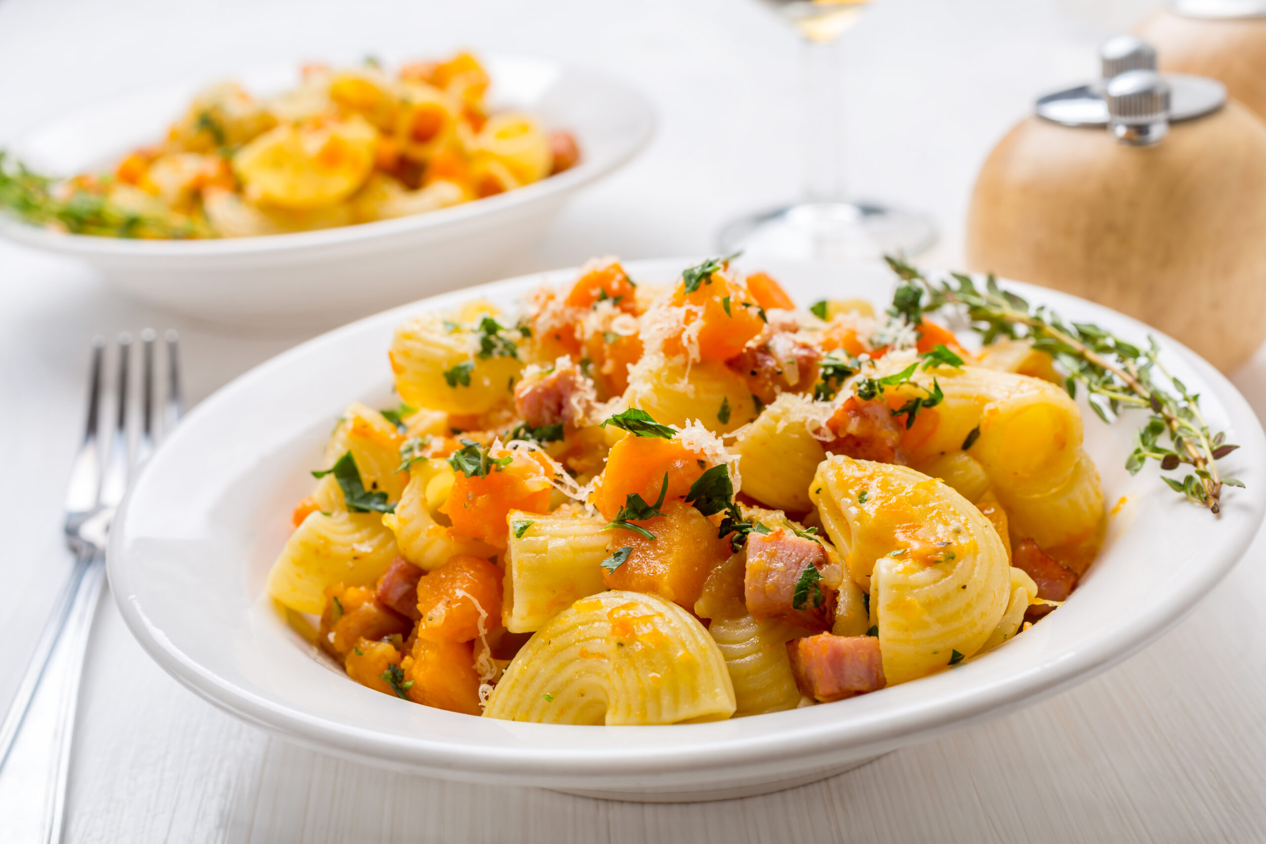 air fryer squash pasta