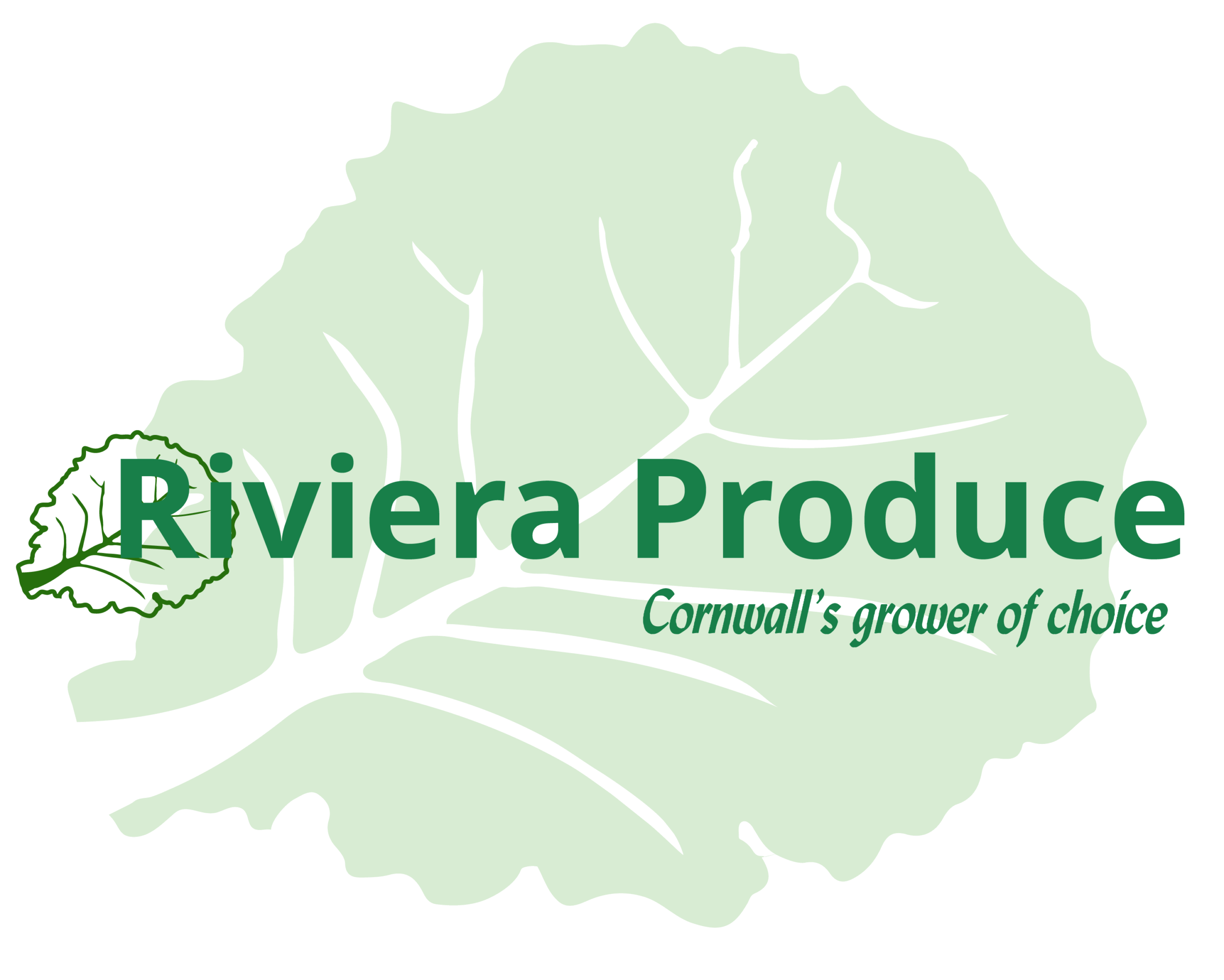 Riviera Produce Logo V1 White