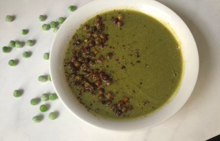 photo of Chintal's pea soup in a bowl